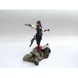 Assassin's Creed Unity Elise The Fiery Templar Action Figure. 24 CM Statue. Boxed. (Gun missing).