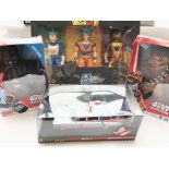 A Dragon Ball Limit Breaker Series set 2 X Star Wars Galactic Hero�s and a Ghostbusters Ecto-1 all