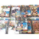 A Box Containing a Collection of Marvel Legends Figures.