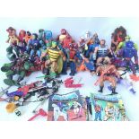 A Collection of Masters of the Universe Figures wi