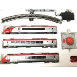 A Boxed Batchmann Virgin Voyager 3 Car Train Set.