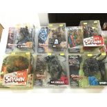 Large collection of assorted spawn figures. Boxed. Also Marvel Legend House of M. Boxed No reserve.