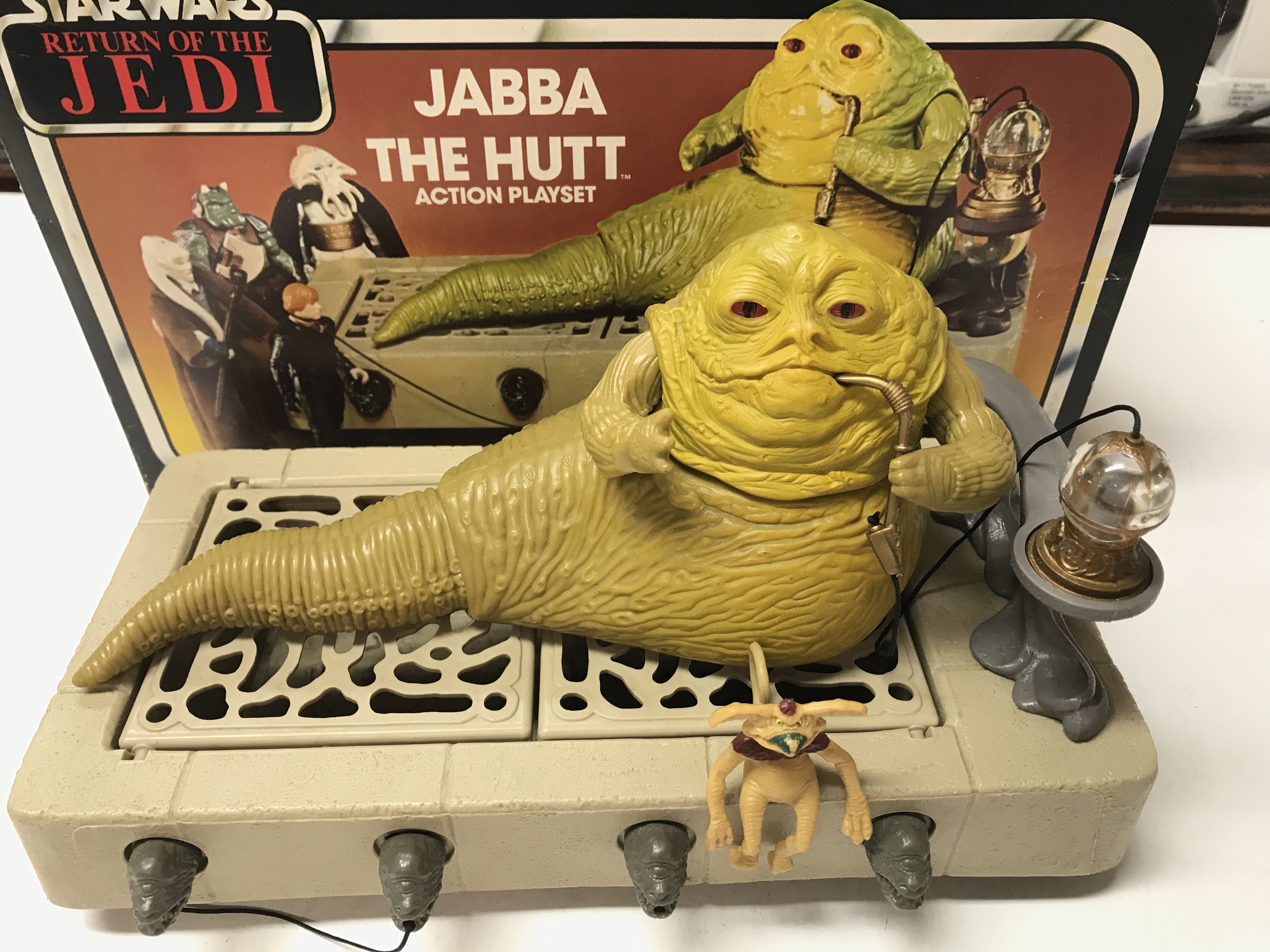 WITHDRAWN - A Boxed Vintage Star Wars Jabba The Hut Playset. 1 Part Missing.