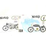 2 X Protar Models. 2 Norton Motor Bikes. Boxed.