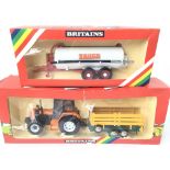 A Boxed Britains Renault and Animal Trailer #9614