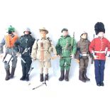 A Collection of 6 Action Men including eagle Eyes.