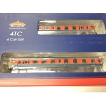 A Boxed Class 438 (4TC) Unit 8007 BR Research Department Red and Blue. DCC #32-646Z.