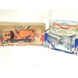 A Boxed Britains Truck Mixer #9910 and a Foot Knig