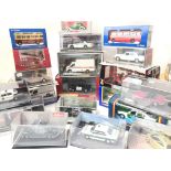 A Box Containing a Collection of Boxed Die-Cast Ve