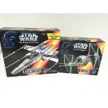 Star Wars power of the force x-wing fighter and Ti