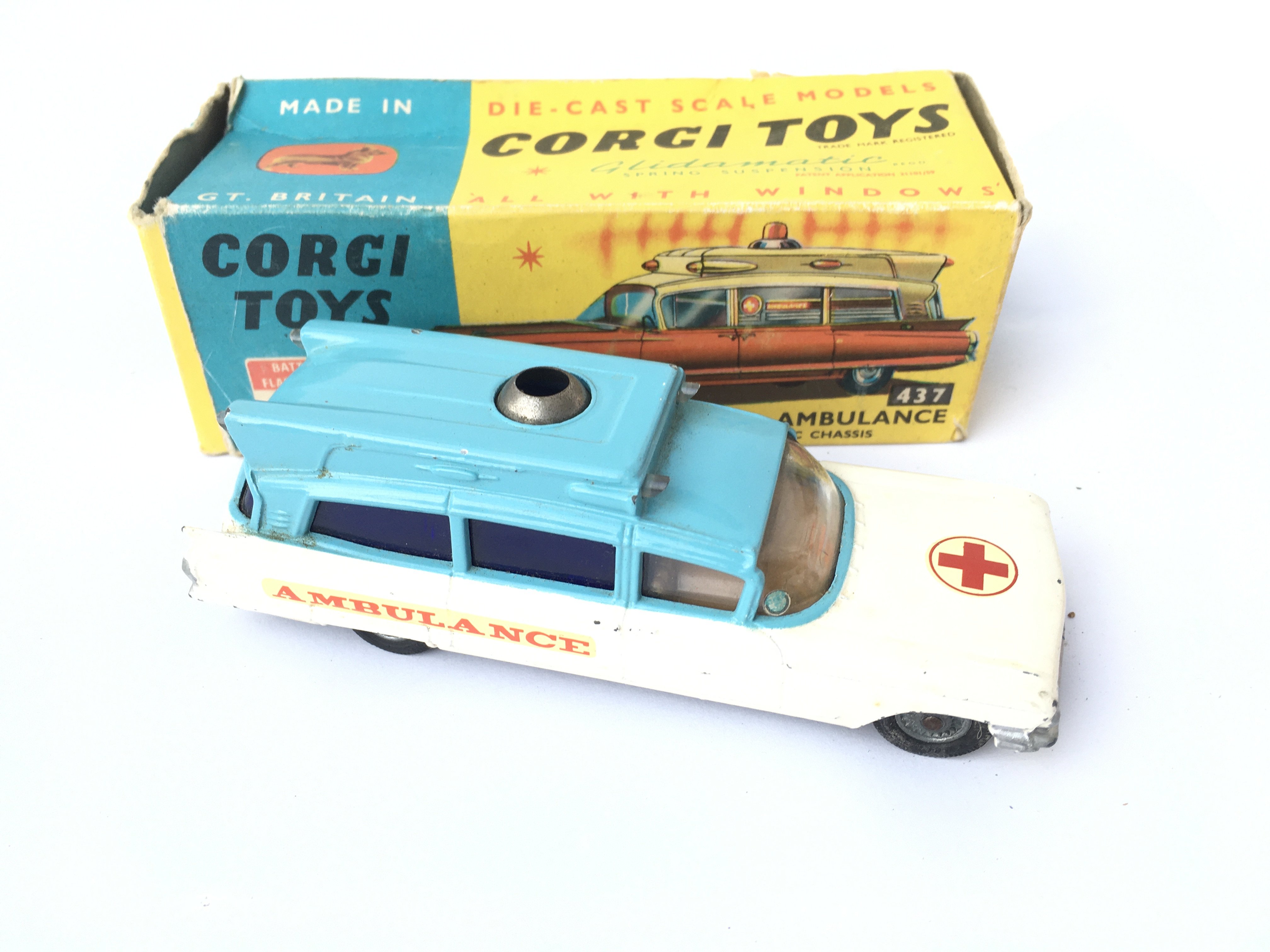 A Boxed Corgi Superior Ambulance (blue Version) #4 - Image 2 of 2