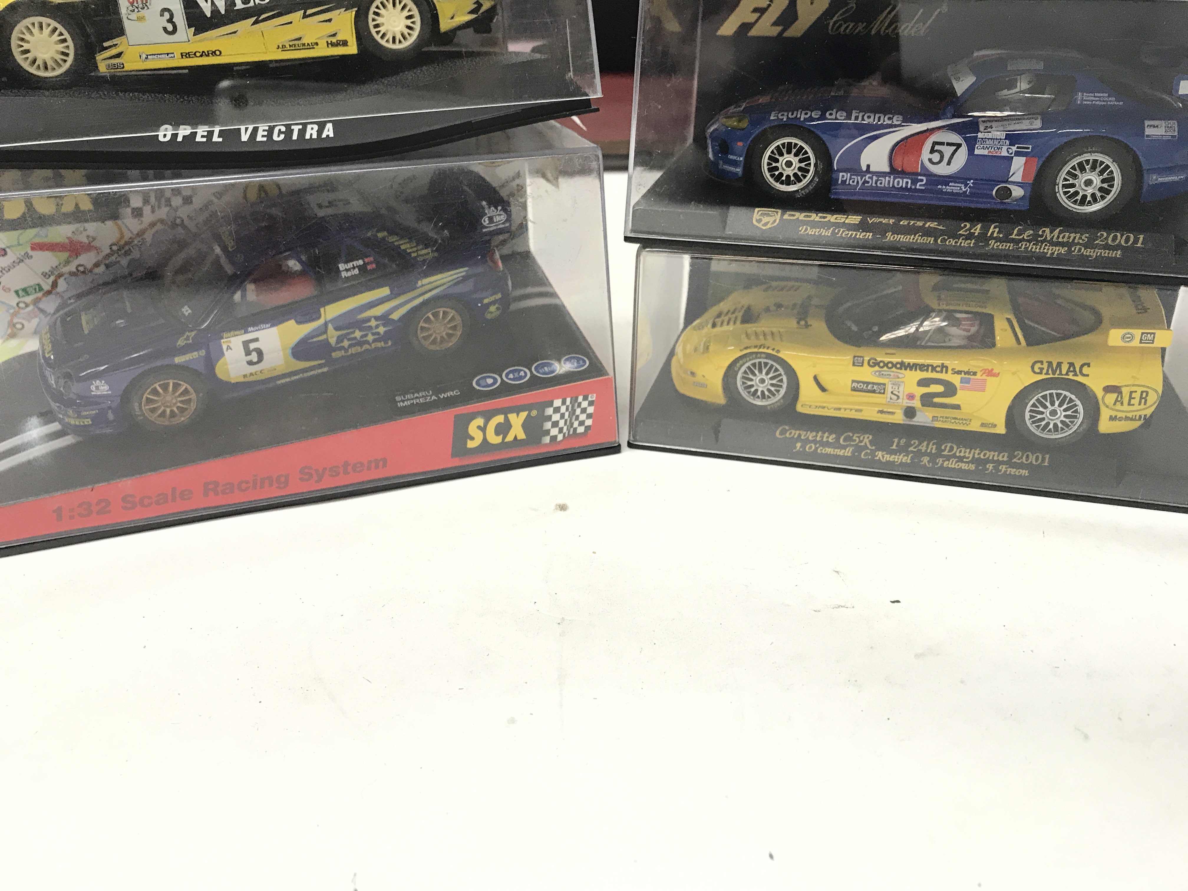 5 X Boxed Slot Racing Cars including 2 x Fly Car Models. SCX And Scalextric Opel Vectra and Ford - Image 2 of 3