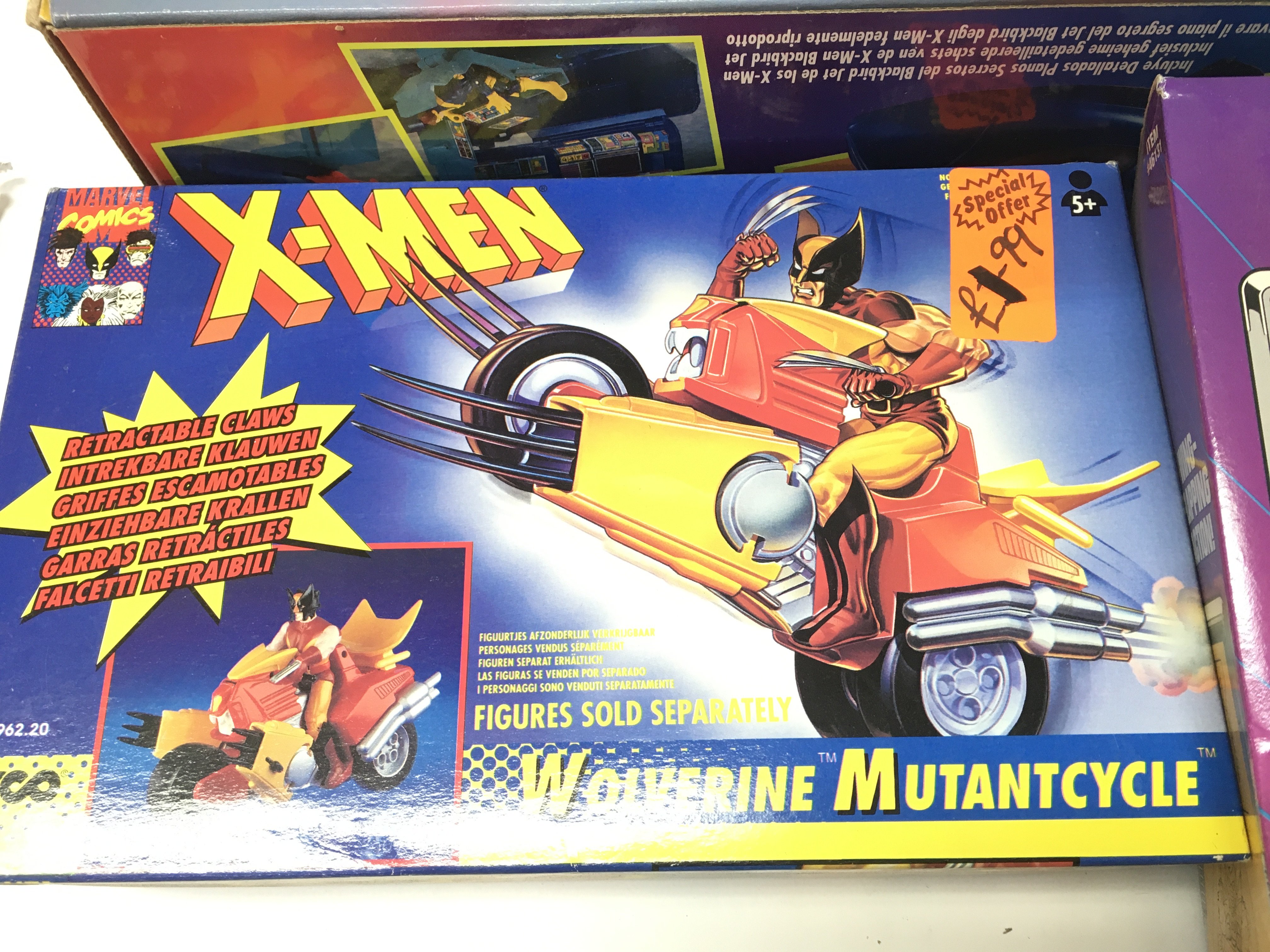 A Box Containing a Collection of X-Men vehicles/Playsets and a Iron Man Fin Fang Foom. All boxed. - Image 3 of 5