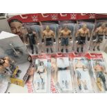 A Collection Of WWE Figures including Roman Reigns. Brock Lesnar. John Cena. Etc.