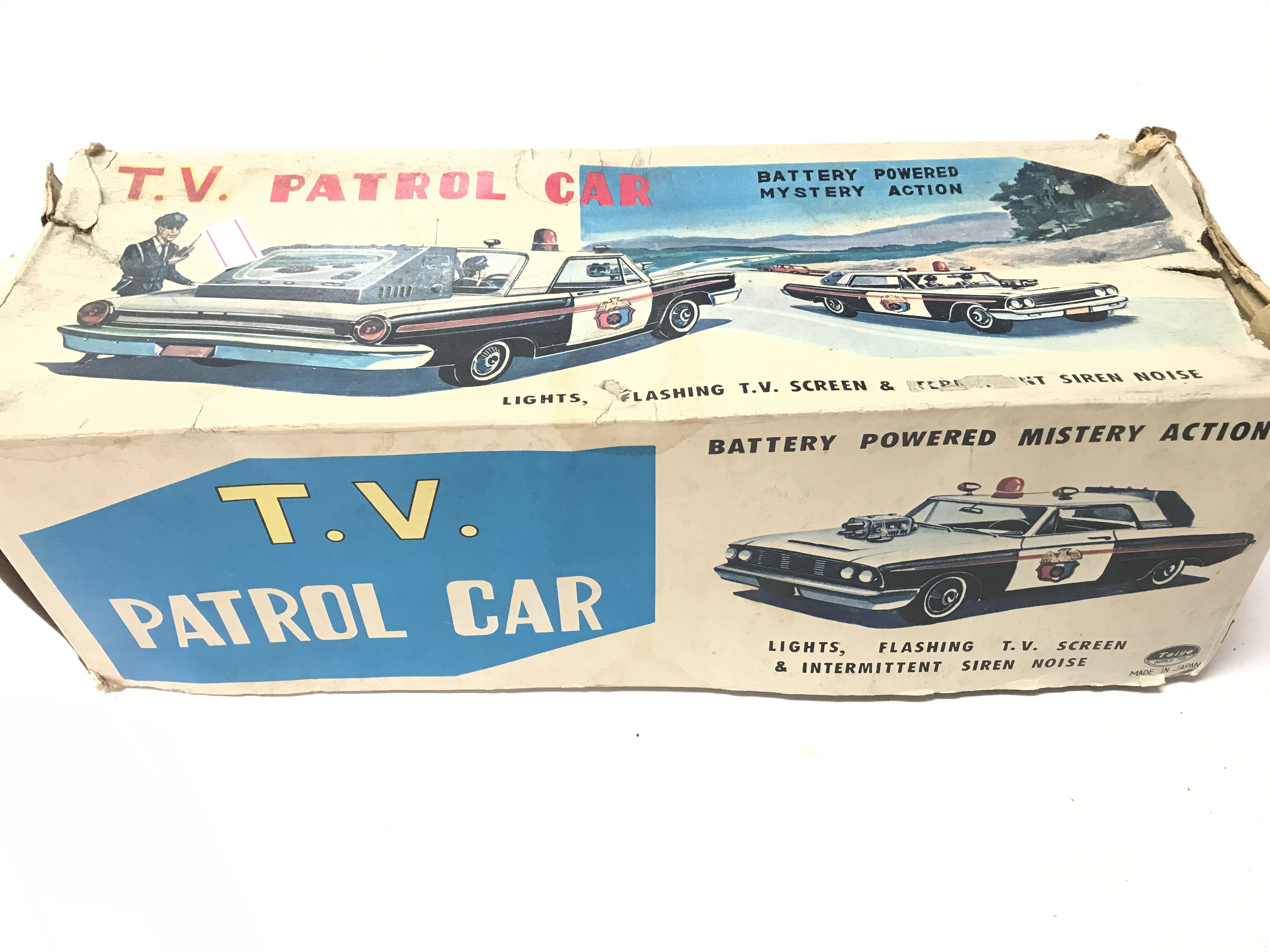 A Boxed T.V Patrol Car by Tiago. Box is Worn. - Image 4 of 4