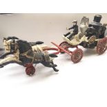 A Cast Iron Wagon and Horses - NO RESERVE