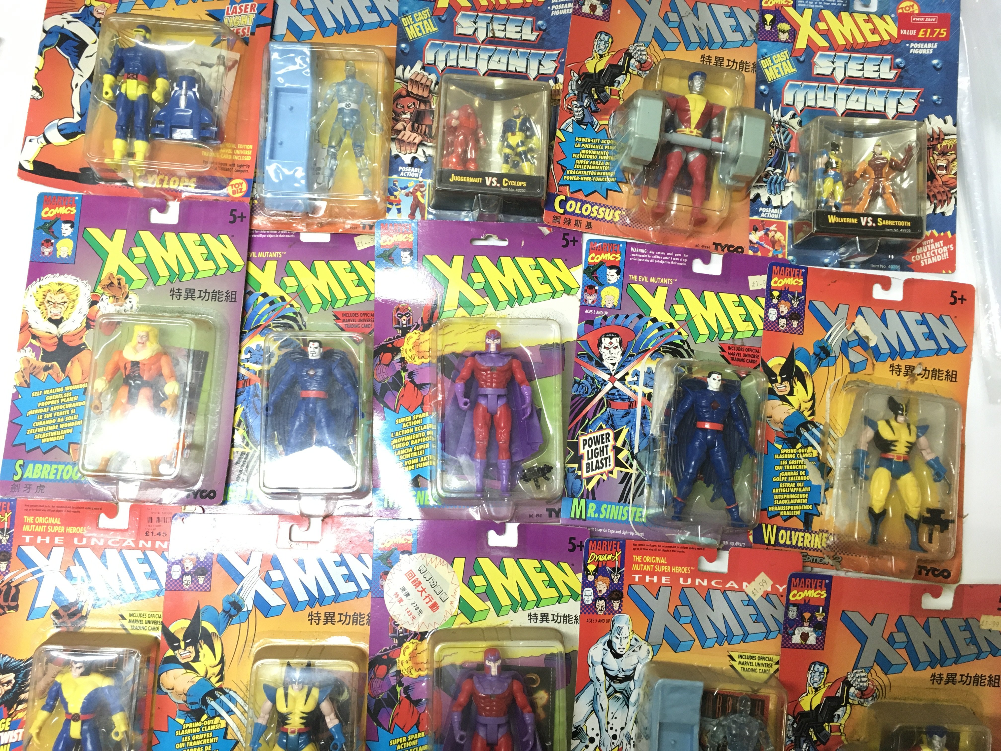 A Box Containing a Collection of Carded X-Men Figures etc.