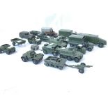 A Collection Of Playworn Military Dinky Toys.