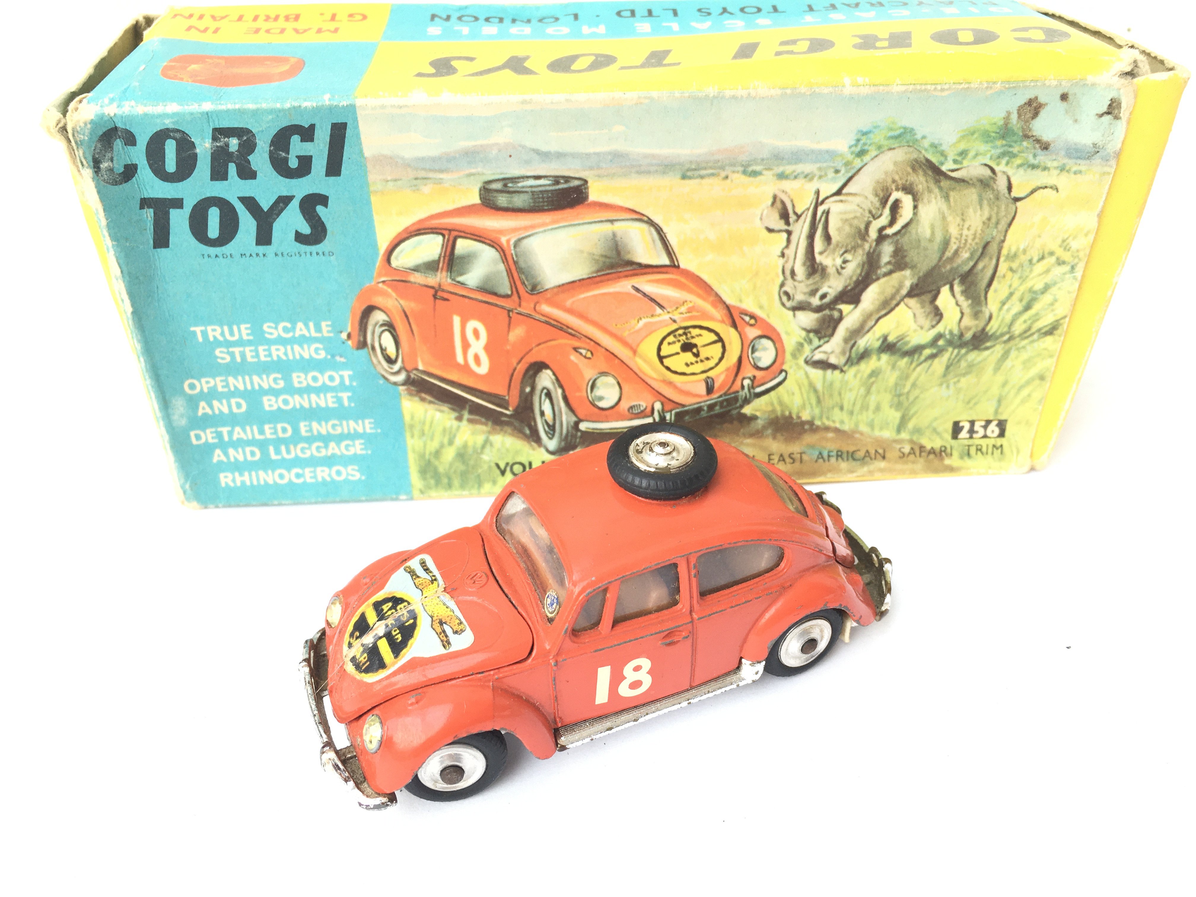 A Boxed Corgi Volkswagen 1200 #256 Missing Rhino.