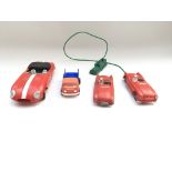 Collection of early plastic racing cars - NO RESER