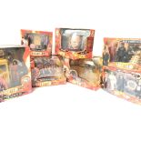 A Box Containing Boxed Doctor Who Play sets and Figures. Including The Satain Play Set. Voyage of