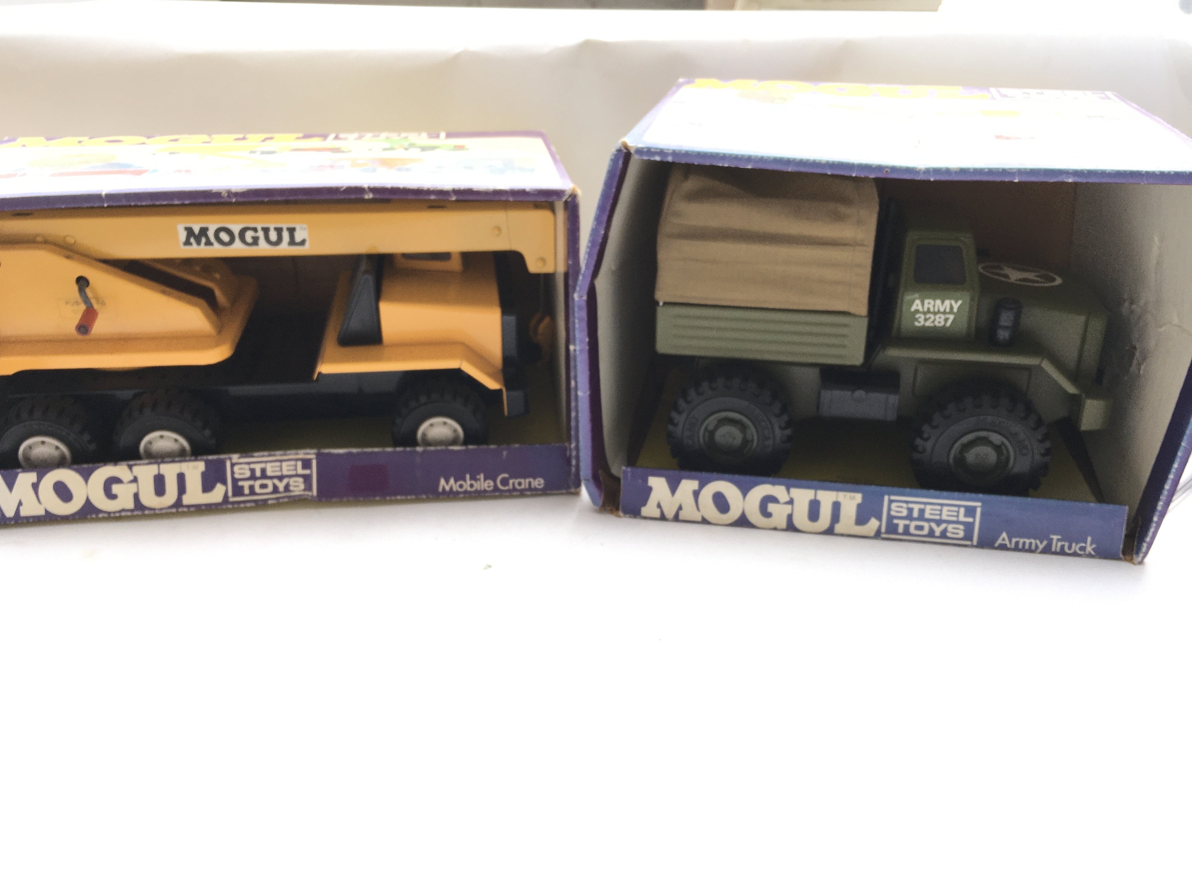 2 X Boxed Mogul Steel Toys A Mobile Crane and a Ar