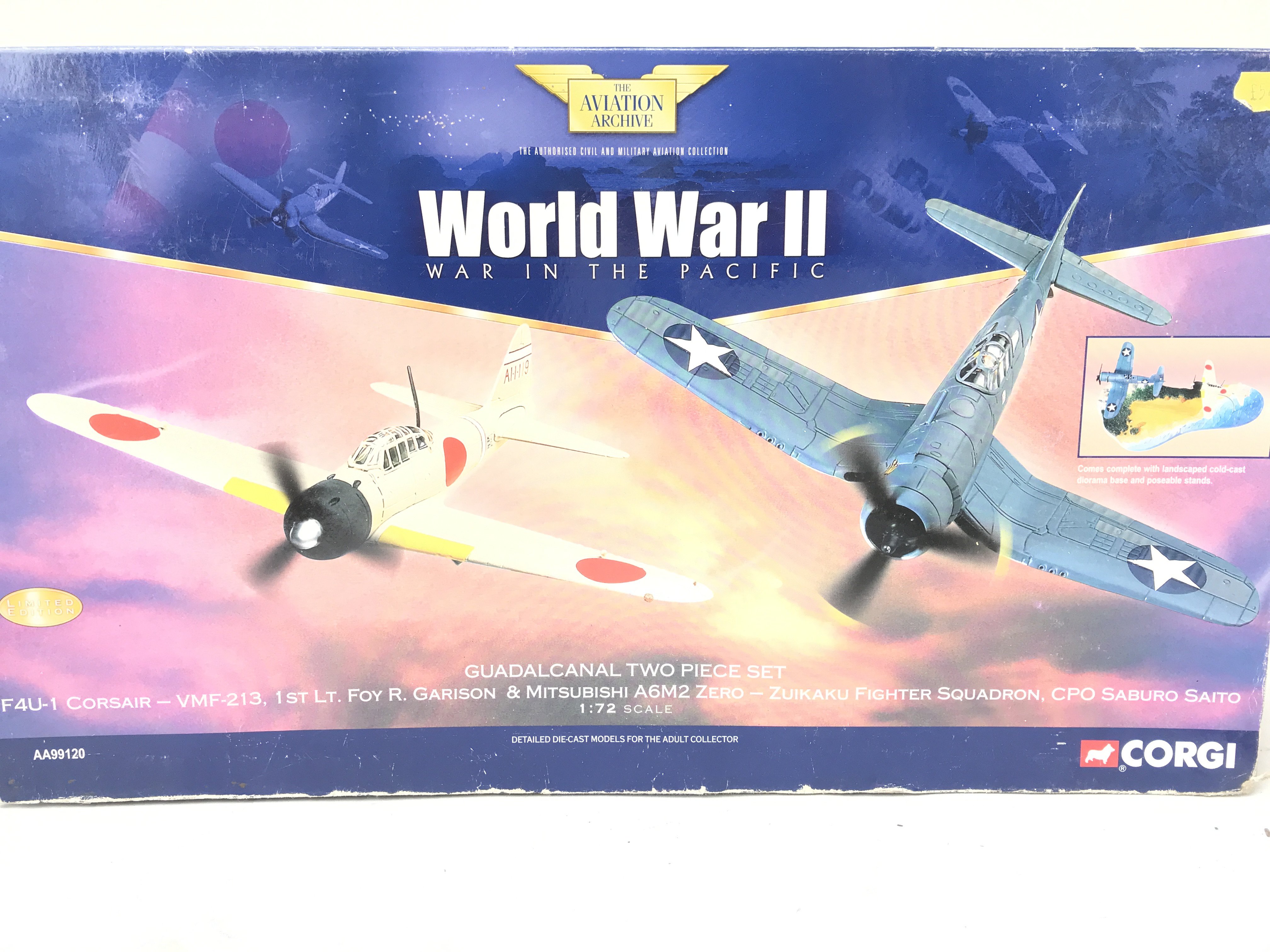 A Boxed Corgi Guadalcanal Two Piece Set #AA99120.