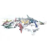 A collection of Diecast aircrafts including matchb