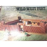 A Boxed Timpo Wild West Fort.Box is worn.#259.