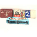 A collection of Vintage Card games including Dan Dare. Dotto.Make-a-Million and a set of