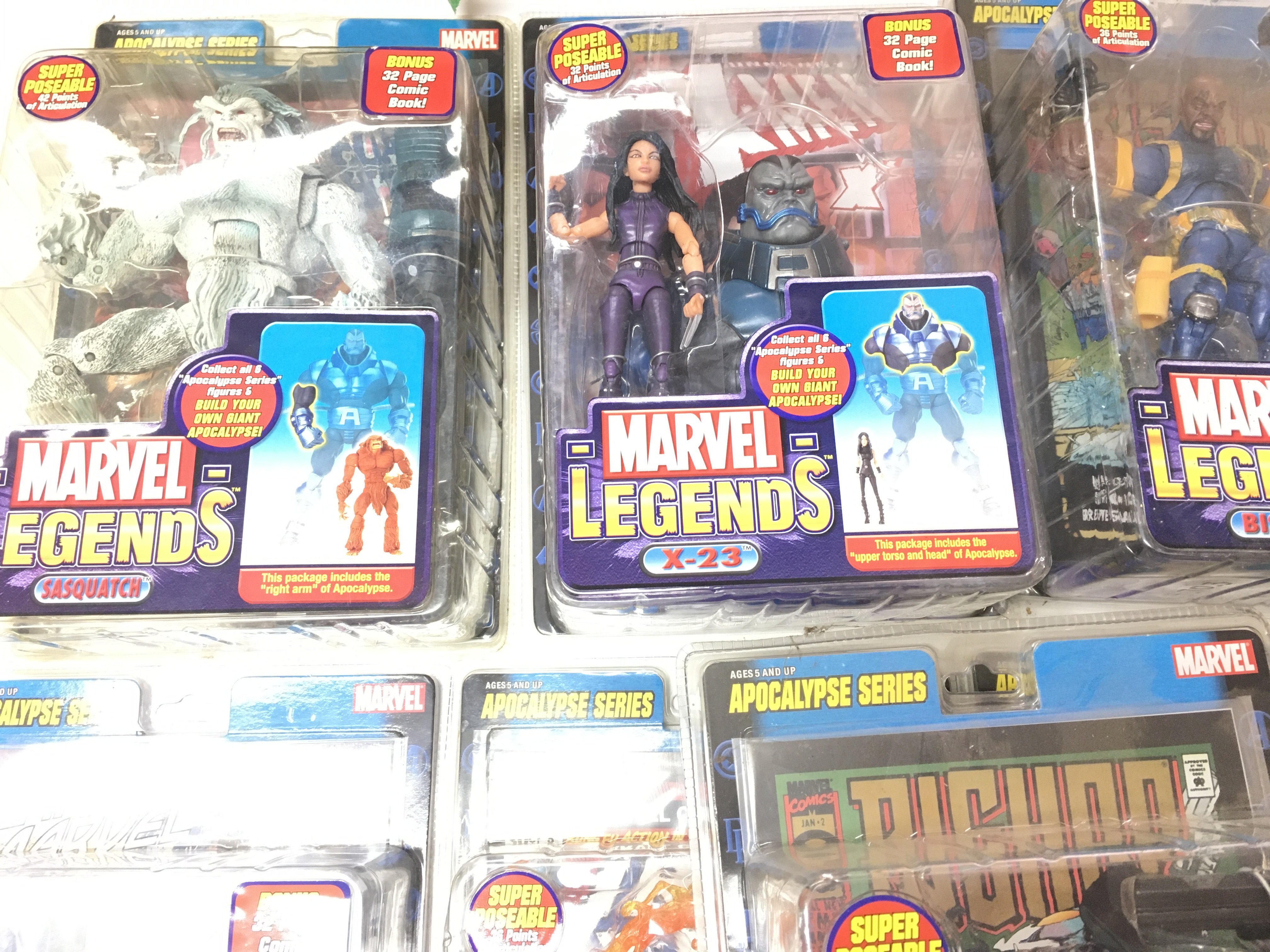 A Box Containing a Collection of Marvel Legends Figures. - Image 4 of 5