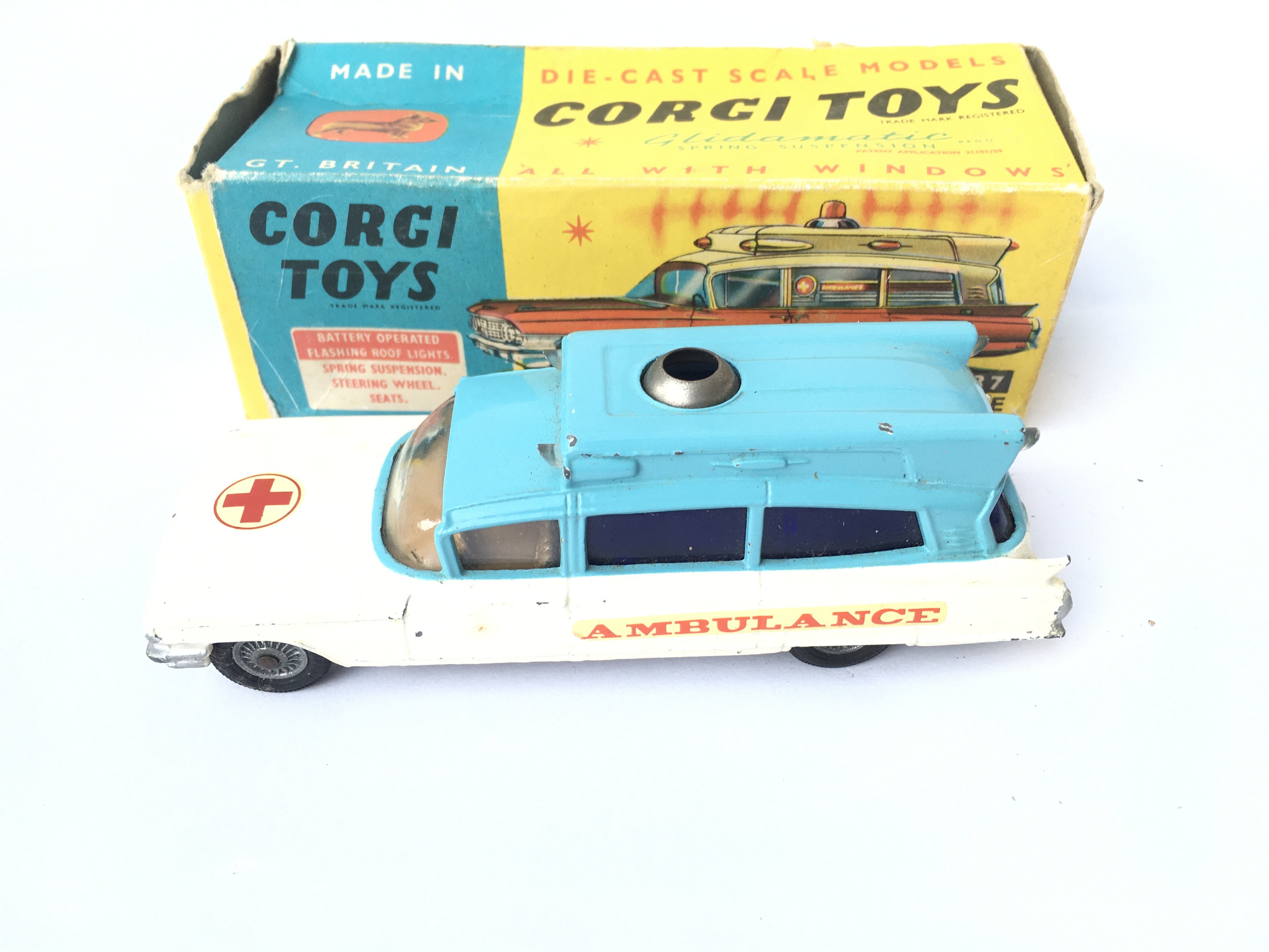 A Boxed Corgi Superior Ambulance (blue Version) #4