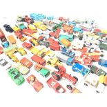 A Collection of Playworn Vehicles including Matchb