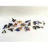 Collection of loose power ranger vehicles and figu