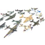 A Collection of Diecast Model Aircraft with Stands - NO RESERVE