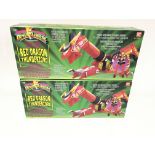 2 x boxed power rangers red dragon thunderzord.