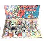 A Boxed Mickey Mouse Christmas Lights Set.