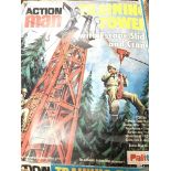 A Boxed Action Man Training Tower (Box is worn).