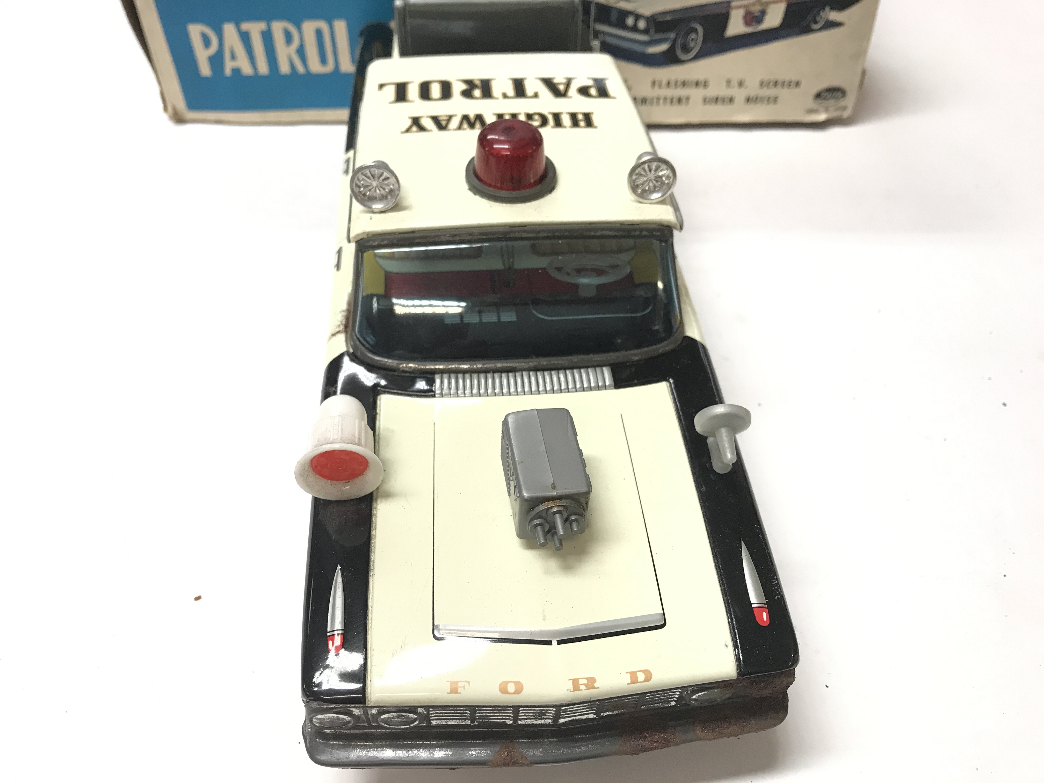 A Boxed T.V Patrol Car by Tiago. Box is Worn. - Image 3 of 4