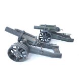 2 X Replica Mortar Cannons. Unknown Maker (U.K.)