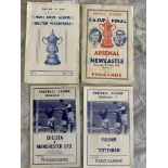 Pirate Football Programmes: Includes 1952 FA Cup Final, 51/52 West Brom v Bolton folding, 60/61