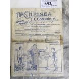 1923 FA Cup Semi Final Football Programme: Derby County v West Ham played at Chelsea. Professional