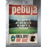 1973 European Cup Final Football Programme: Very rare Red Star Belgrade issue for the match Juventus