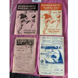 Rotherham United Home Football Programmes: 51/52 Reserves v Worksop tiny piece missing from