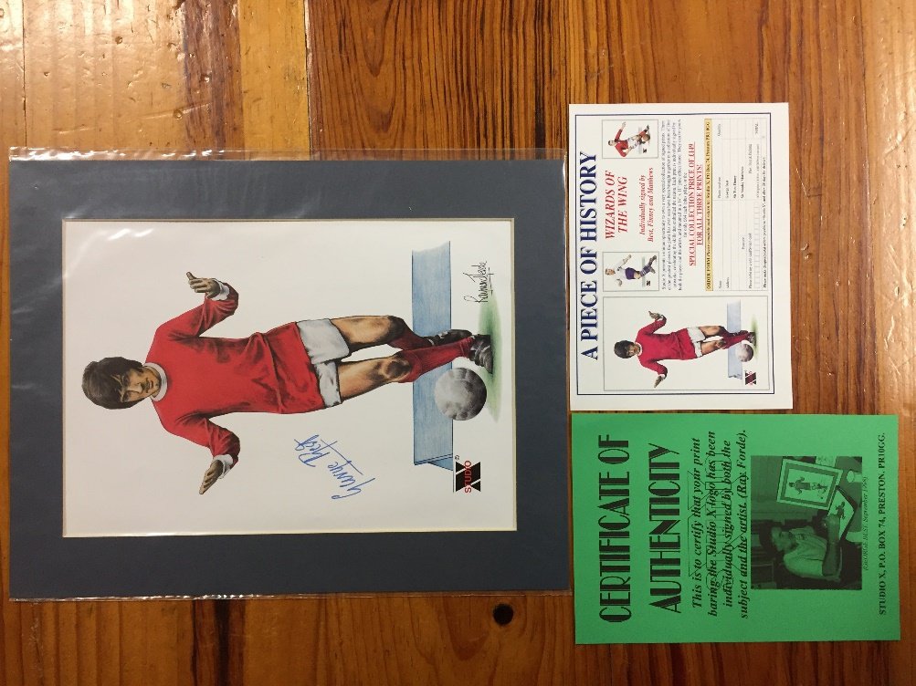 George Best Manchester United Signed 10 x 8 Photo Autograph Northern Ireland COA | Signed
