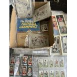 Pre 1960 Football Memorabilia: Quantity of cards from Godfrey Philips, John Player, Topical Times