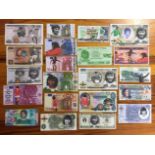 George Best Bank Notes: Various commemorative bank notes with George Best featured on them. Not