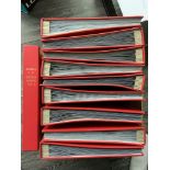 Large Chelsea Football Programme Binders: Each hand made red binder has the words Chelsea FC Outsize