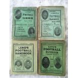 Lengs Pre 1st World War Football Annuals: From years 1905/1906 1907/1908 1912/1913 and 1914/1915 the