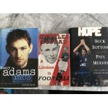 Arsenal Signed Football Books: Charles Buchan and Tony Adams both undedicated plus Paul Merson